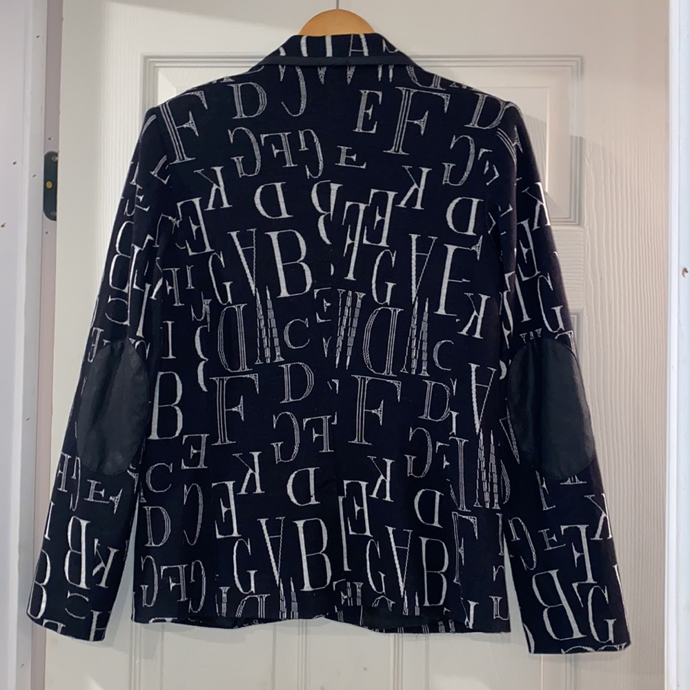 Linea Domani Womens Black Two Button Blazer Jacket. Size 10